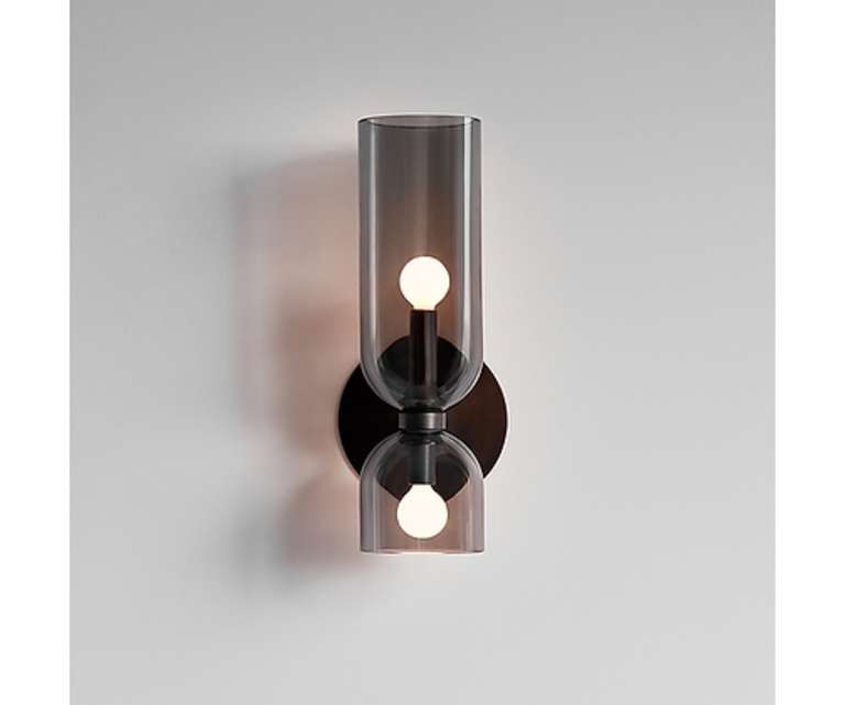 Sizzling Lights Cylindrical Matt Black Mild Steel Wall Sconces Wall Light for Living/Bedroom/Dining Room (Pack of 1) 