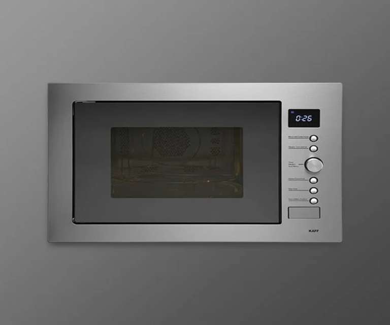 Kaff KB7A 60cm 32L Built-in Grill Microwave Oven with Multi Programming Mode in Silver Colour