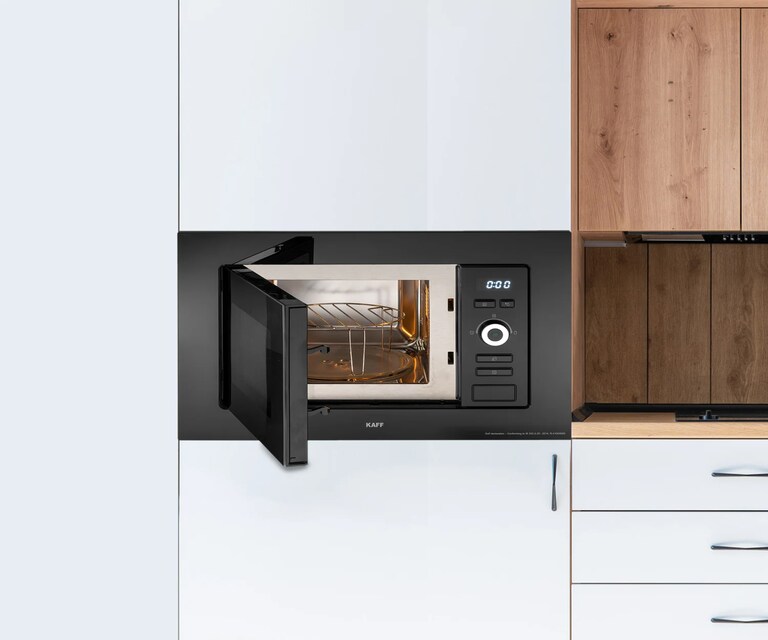 Kaff KMW 5PJ 60cm 20L Built-in Microwave Oven with Multi Programming Mode and Child Lock in Black Colour
