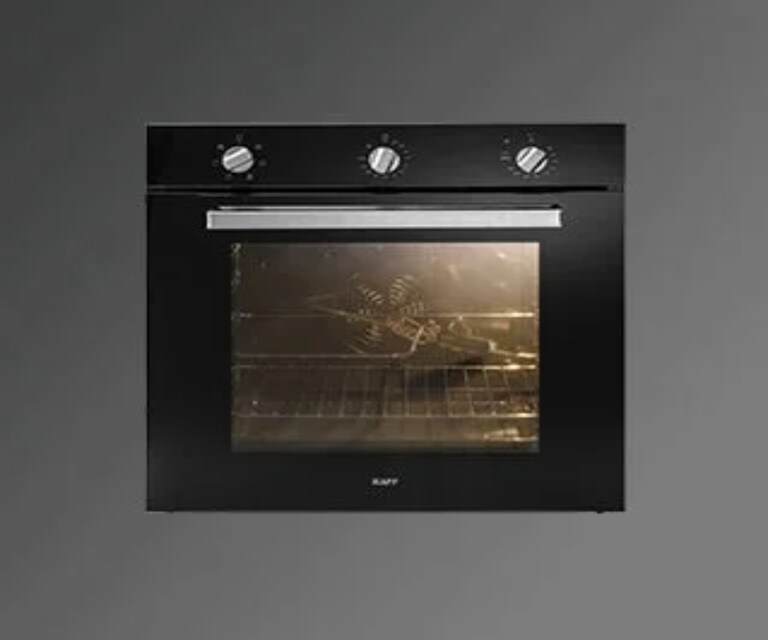 Kaff KOV 73 MRFT 60cm 73L Built-in Electric Oven with Rotary Control Dials in Black Colour