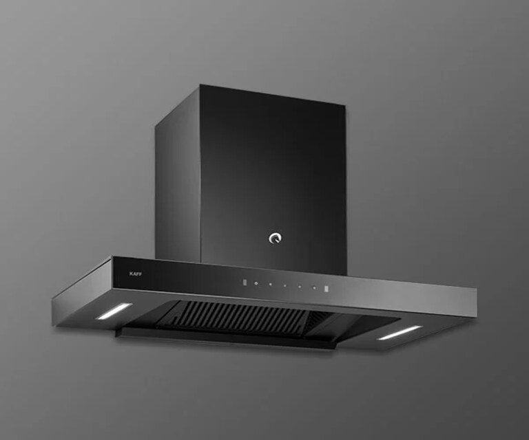 Kaff CASTO DX DHC 75cm 1250Nm3/h Auto Clean Wall Mounted Kitchen Chimney with 3 Speed Gesture Motion (Black)
