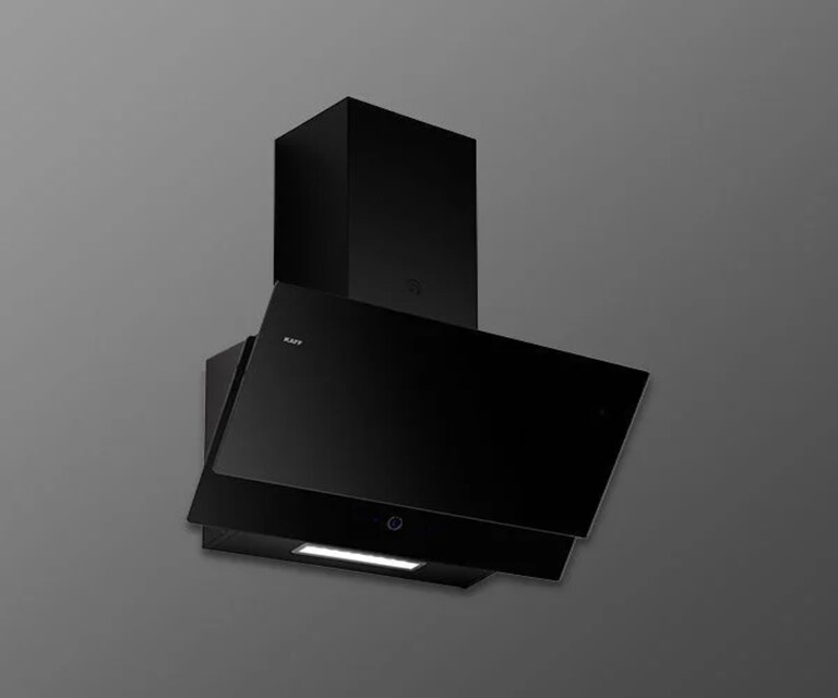 Kaff NOVA SV 60cm 1000 Nm3/h Wall Mounted Kitchen Chimney with Touch Controls (Black)