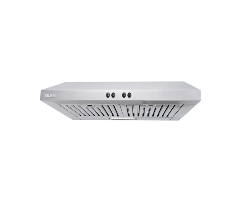 Glen 6000 DX SS 60cm 1000 m3/h Wall Mounted Kitchen Chimney with Push Button Controls (Silver)