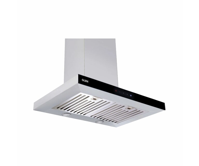 Glen 6056 TS 60cm 1250 m3/h Wall Mounted Kitchen Chimney with Touch Sensor Controls (Silver)