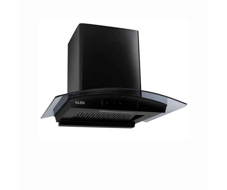 Glen 6059 BL 90cm 1200 m3/h Auto Clean Wall Mounted Kitchen Chimney with Motion Sensor (Black)
