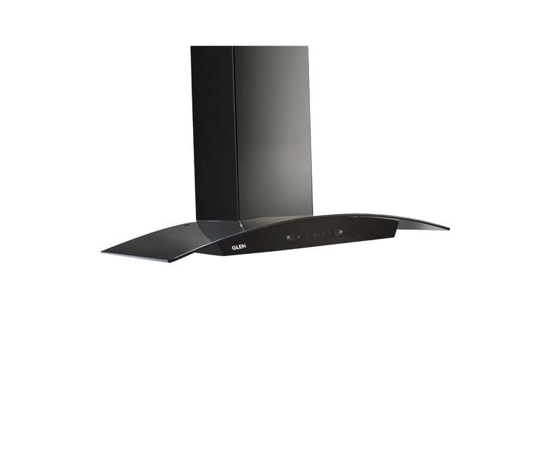 Glen 6060 BL AC 90cm 1200 m3/h Auto Clean Wall Mounted Kitchen Chimney with Motion Sensor (Black)