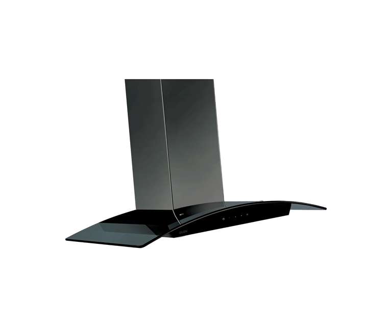 Glen 6071 TS BL 90cm 1250 m3/h Wall Mounted Kitchen Chimney with Touch Sensor Controls (Black)