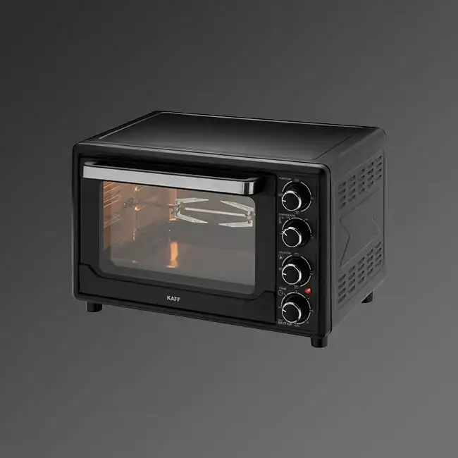 Kaff MFOT35 35L Free Standing Oven Toaster Grill (OTG) with Designer Knobs in Black Colour