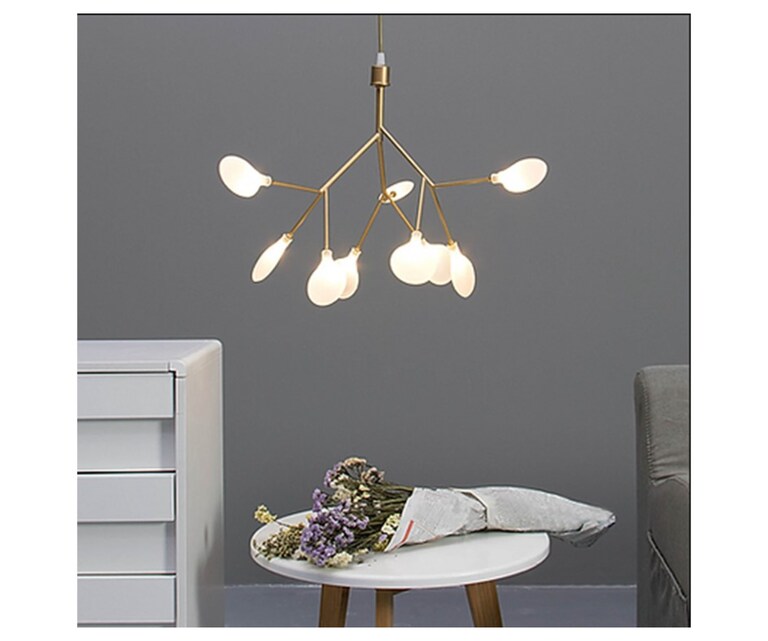 Sizzling Lights Tree Multi Lights Golden Metal Hanging Light (Pack of 1)