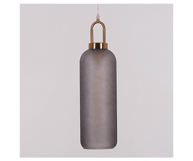 Sizzling Lights C Black Bottle Shaped Glass Hanging Light (Pack of 1)