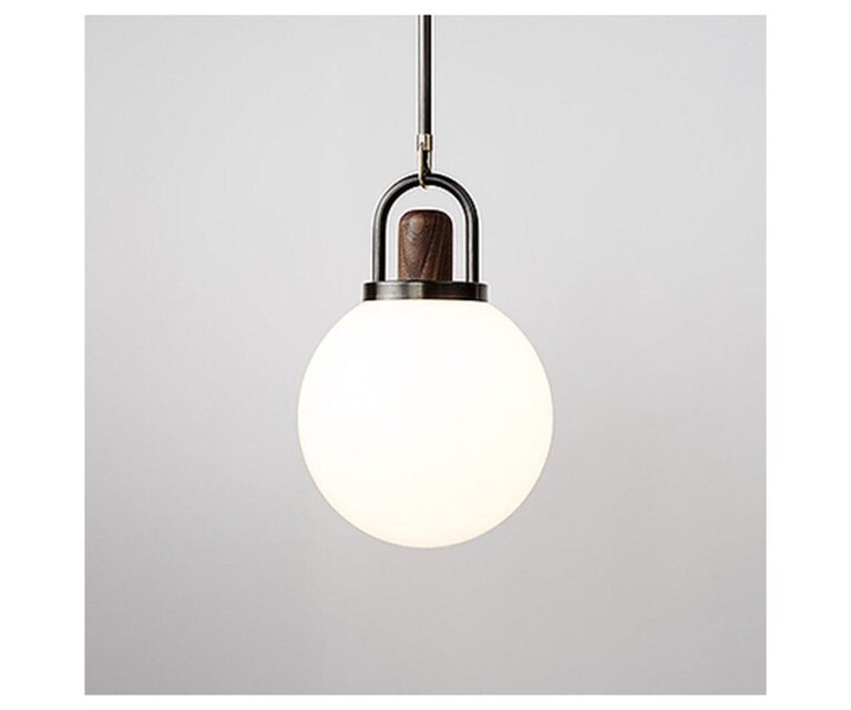 Sizzling Lights Ball Black & White Round Shaped Glass Pedent Light (Pack of 1)
