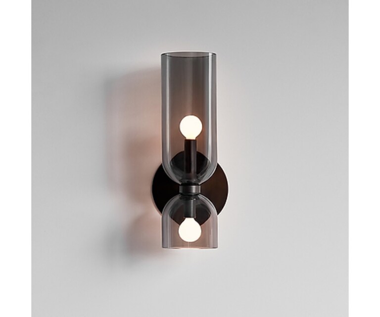 Sizzling Lights Cylindrical Matt Black Mild Steel Wall Sconces Wall Light for Living/Bedroom/Dining Room (Pack of 1)