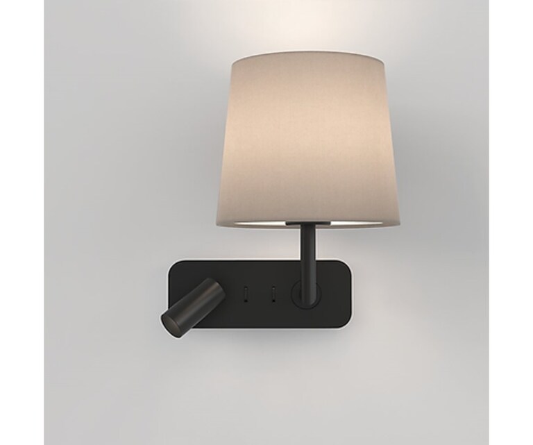 Sizzling Lights Side By Side 9W Matt Black Mild Steel Wall Sconces Wall Light for Living/Bedroom/Dining Room (Pack of 1)