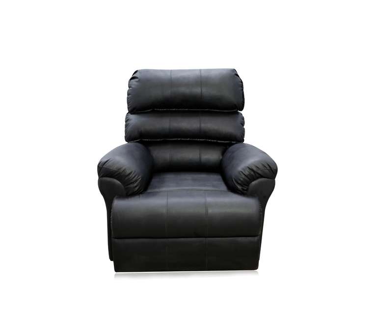 LeatherOn Oliver Leatherette 1 Seater Motorised Recliner in Black Colour