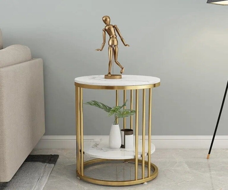 Writings On The Wall Round 2-Layer Side Table 02