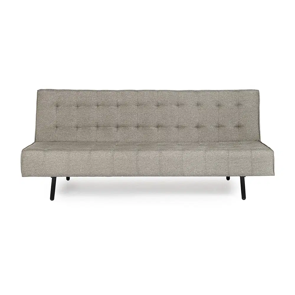 Wakefit Naples Polyester Fabric 3 Seater Fold Out Sofa Cum Bed in Omega Pearl Colour
