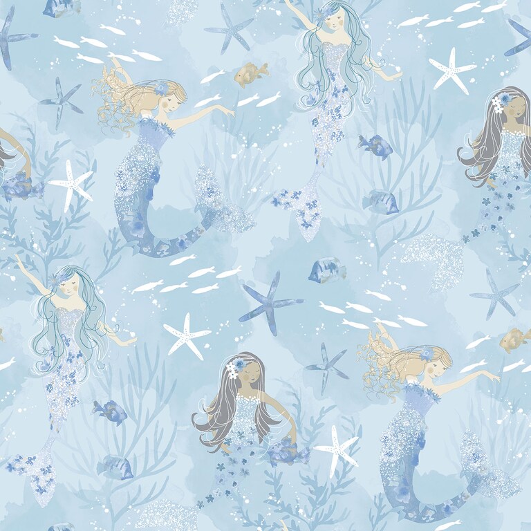 Artisan G78351 Non Woven Blue Kids Wallpaper for Kids and Teens Room