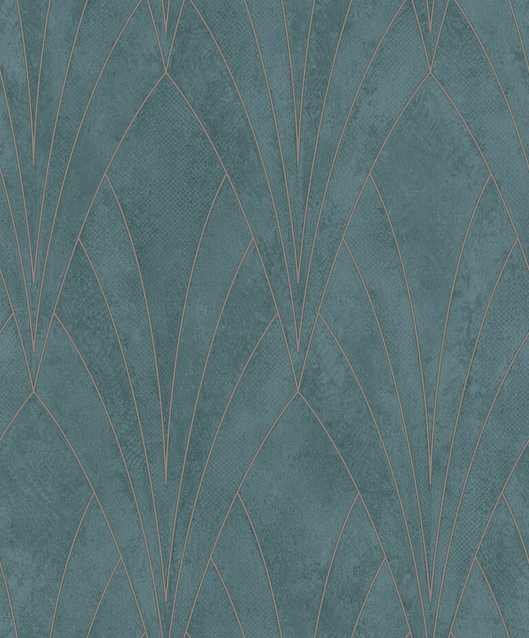 Artisan L85604 Non Woven Green Geometric Wallpaper for Bedroom & Living room