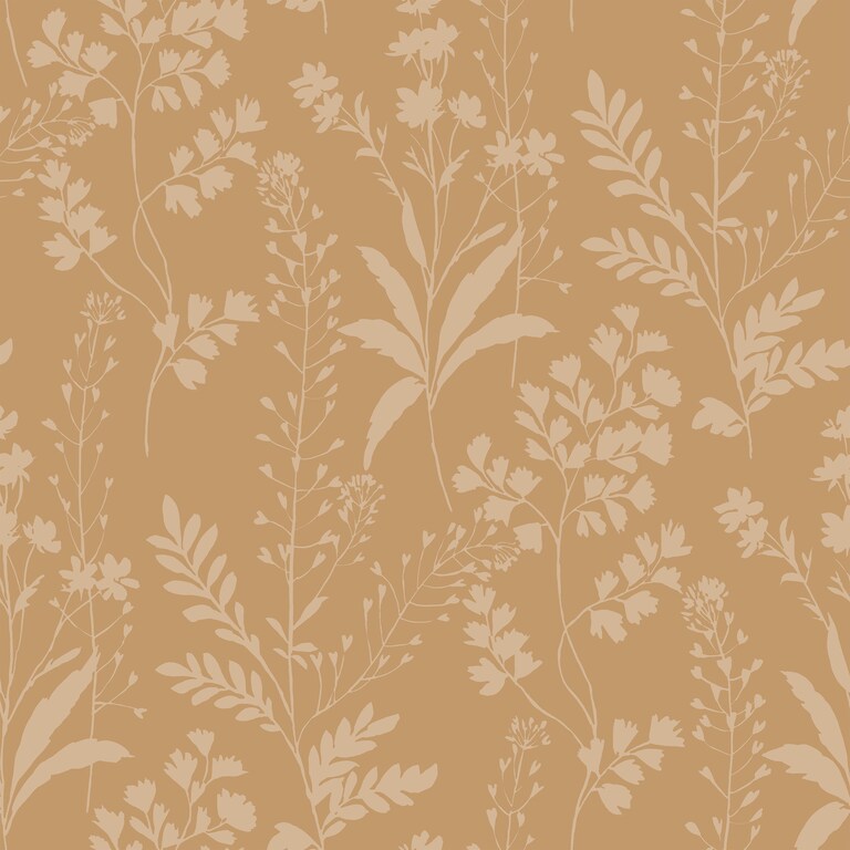 Artisan M52802 Non Woven Yellow Floral Wallpaper for Bedroom & Living room