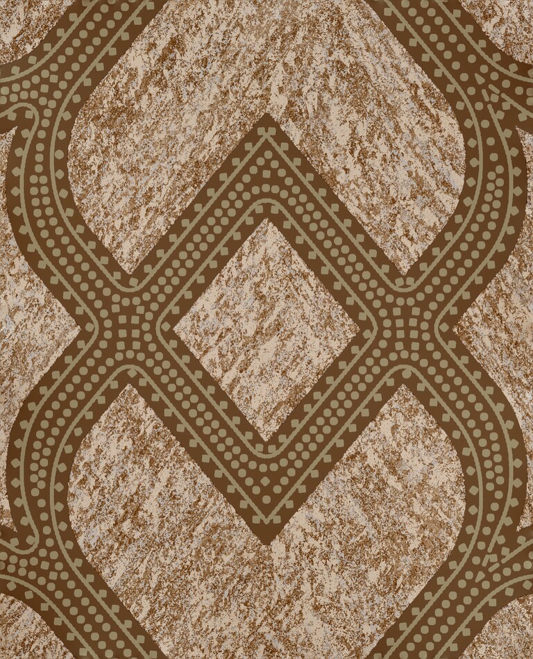 Artisan EM-11001-1 Non Woven Gold Geometric Wallpaper for Bedroom & Living Room