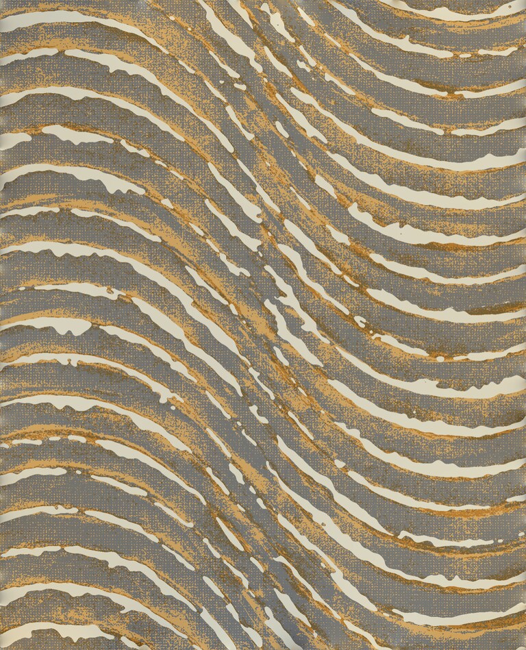 Artisan EM-11010-1 Non Woven Grey & Gold Abstract Wallpaper for Bedroom & Living room