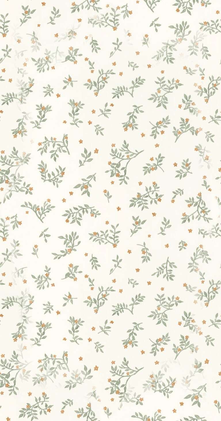 Artisan DAE103647032 Non Woven White & Green Floral Wallpaper for Bedroom & Living room