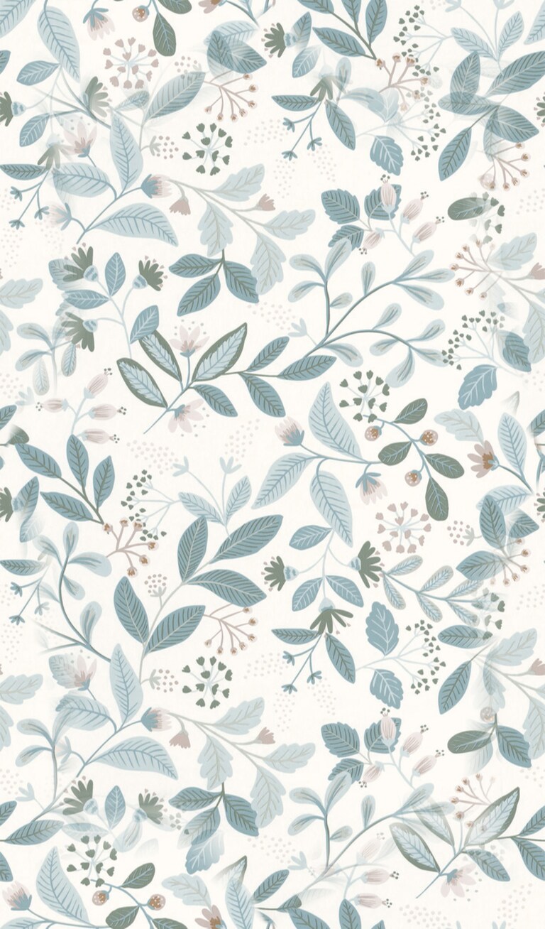 Artisan ETL103086006 Non Woven White & Green Floral Wallpaper for Bedroom & Living room
