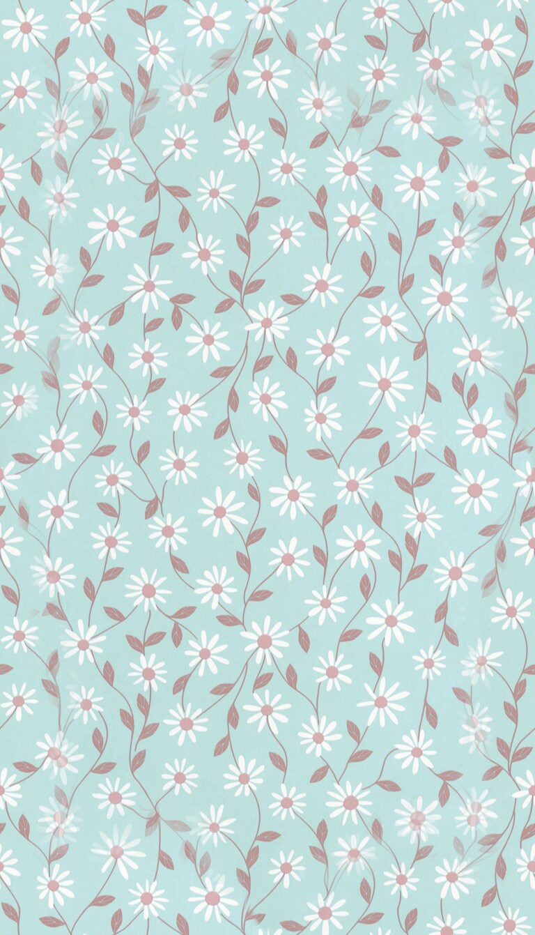 Artisan ETL103122066 Non Woven Blue & Brown Floral Wallpaper for Bedroom & Living room