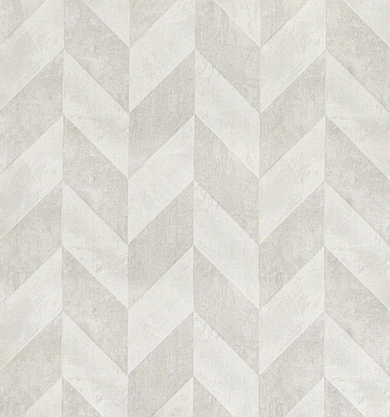 Artisan 2000-7 Non Woven White & Silver Geometric Wallpaper for Bedroom & Living room