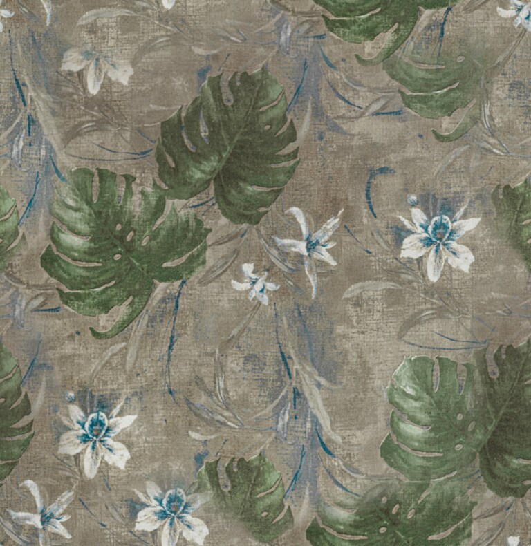 Artisan 2011-1 Non Woven Green & Grey Floral Wallpaper for Bedroom & Living room