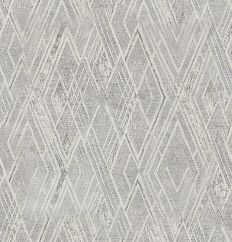 Artisan 2016-4 Non Woven White & Silver Geometric Wallpaper for Bedroom & Living room