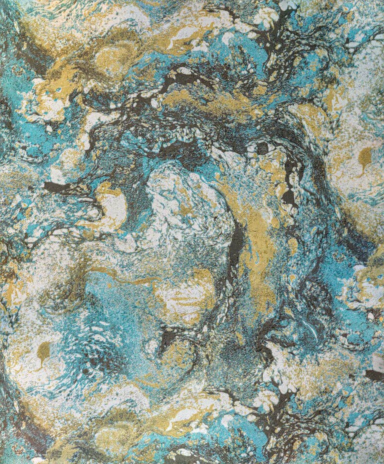 Artisan 900-4 Non Woven Black & Blue Textured Wallpaper for Bedroom & Living Room