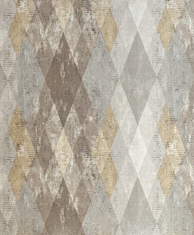 Artisan 902-3 Non Woven Black & Grey Geometric Wallpaper for Bedroom & Living room