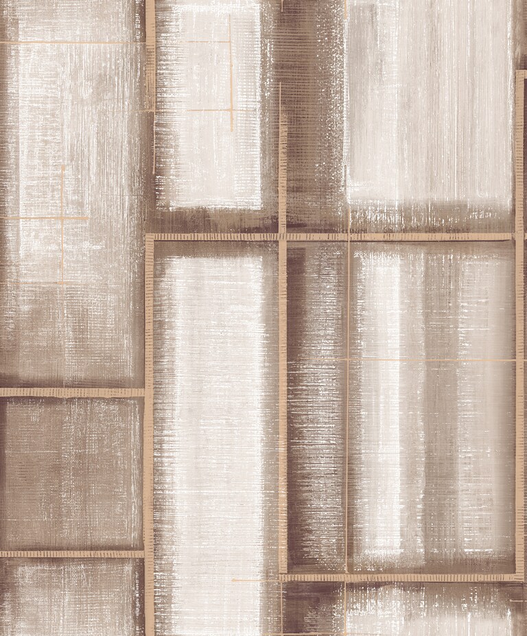 Artisan MD17004-4 Non Woven Brown Checkered Wallpaper for Bedroom & Living Room