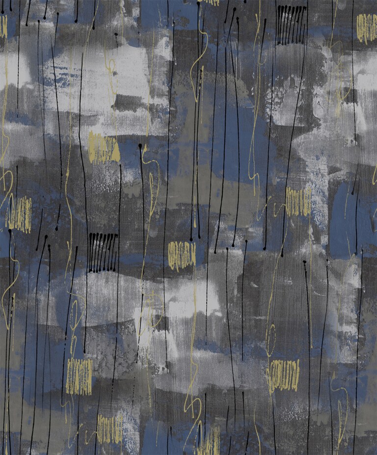 Artisan MD17005-1 Non Woven Grey & Blue Textured Wallpaper for Bedroom & Living Room