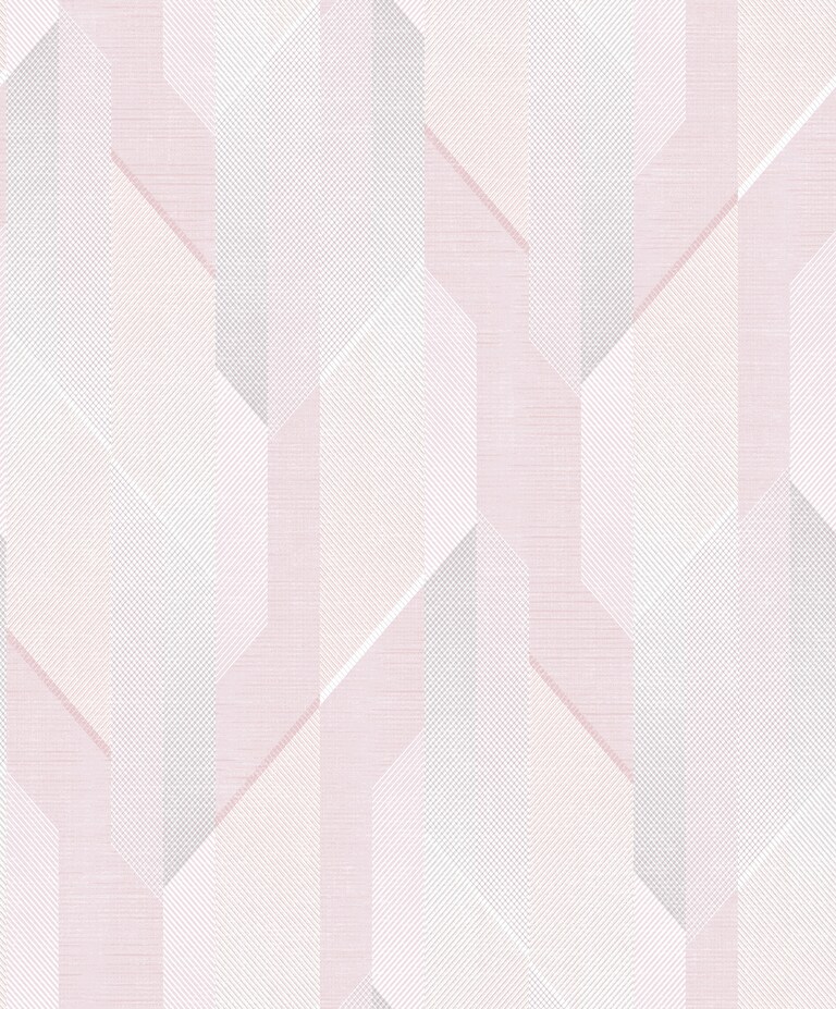 Artisan OM16003-2 Non Woven Pink Geometric Wallpaper for Bedroom & Living room