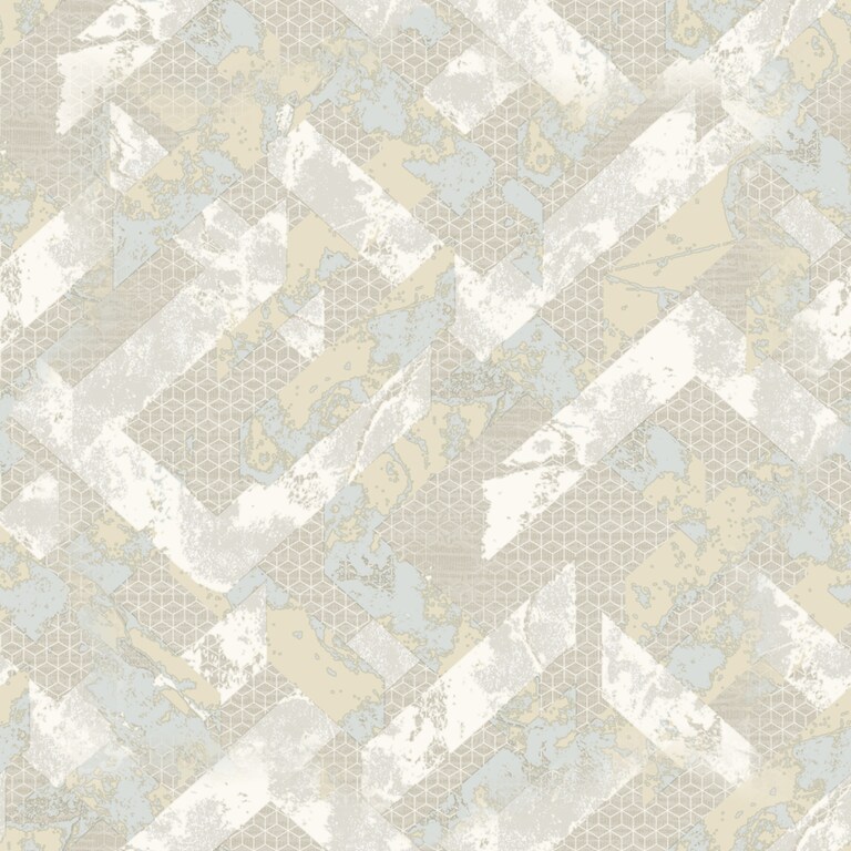 Artisan OM16004-2 Non Woven Green Geometric Wallpaper for Bedroom & Living room