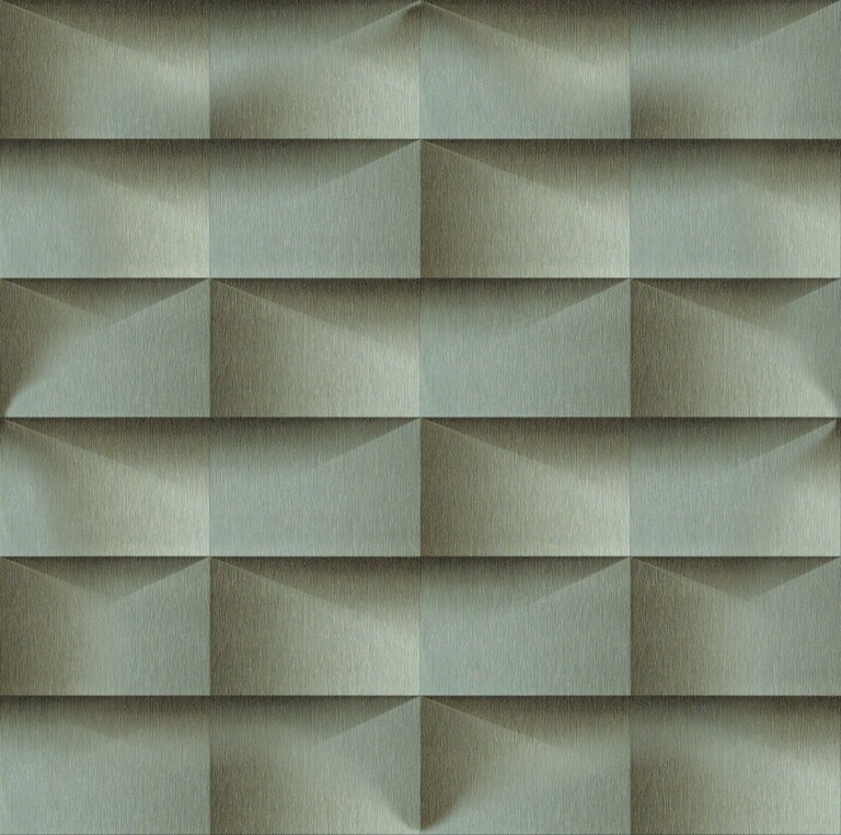 Artisan PC18003-2 Non Woven Green & Grey Geometric Wallpaper for Bedroom & Living room