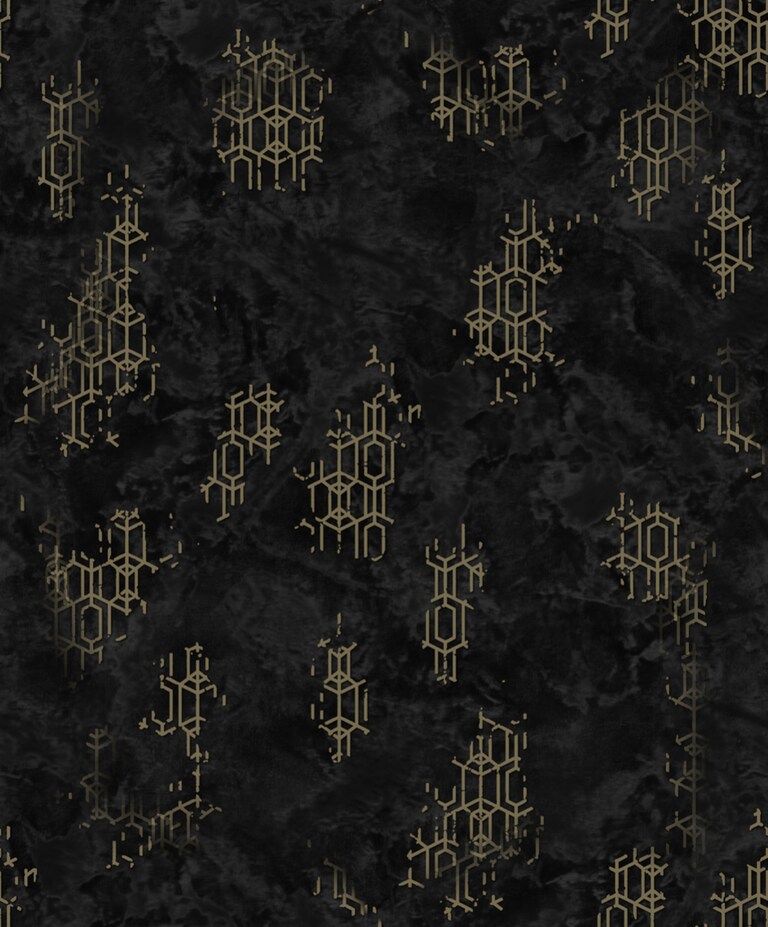 Artisan PC18007-1 Non Woven Black & Grey Geometric Wallpaper for Bedroom & Living room