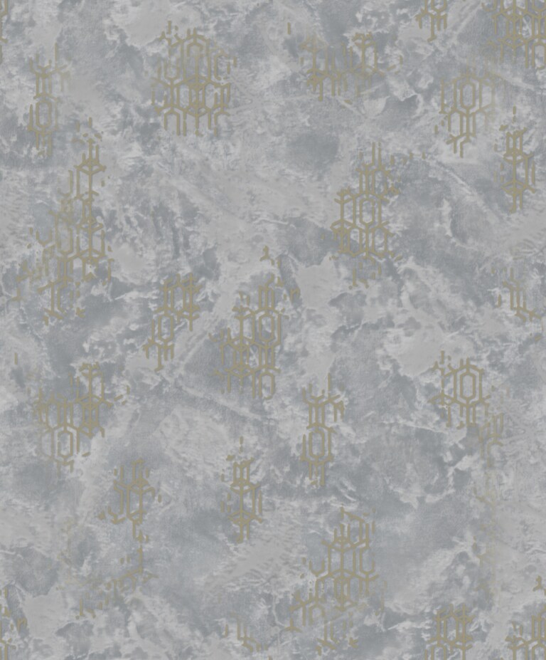 Artisan PC18007-2 Non Woven Silver & Grey Geometric Wallpaper for Bedroom & Living room