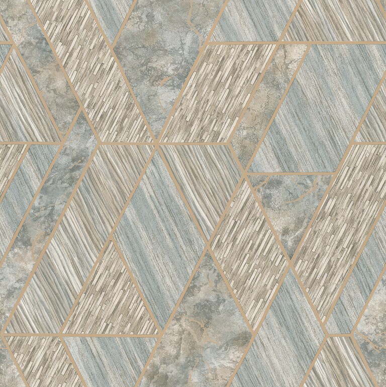Artisan RC19001-1 Non Woven Grey Geometric Wallpaper for Bedroom & Living room