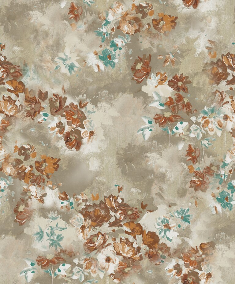 Artisan RC19004-3 Non Woven Beige Floral Wallpaper for Bedroom & Living room
