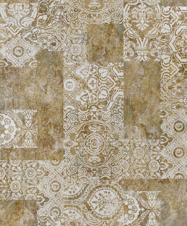 Artisan RC19011-2 Non Woven Gold Damask Wallpaper for Bedroom & Living room