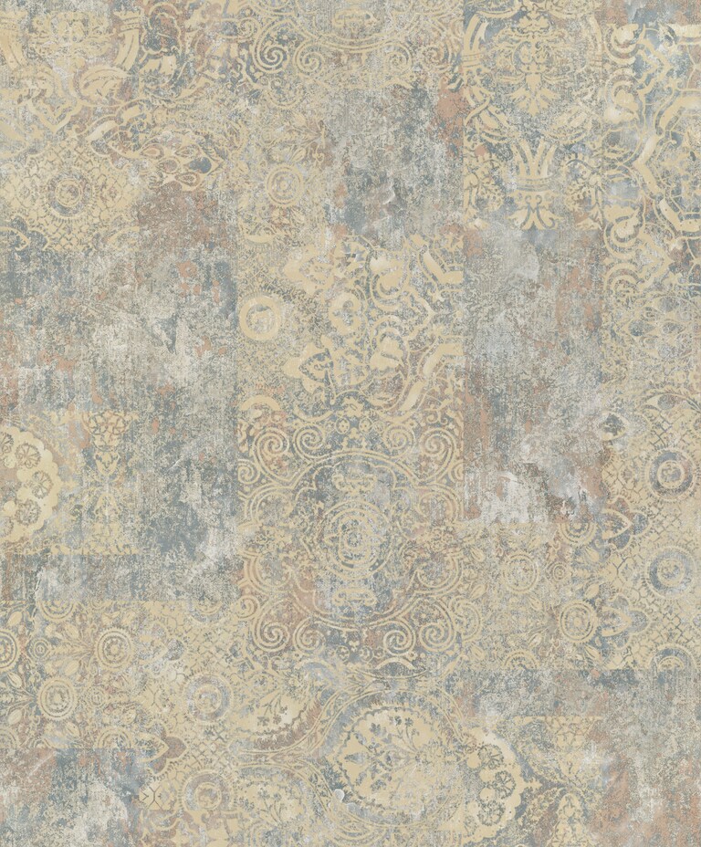 Artisan RC19011-5 Non Woven Gold Damask Wallpaper for Bedroom & Living room