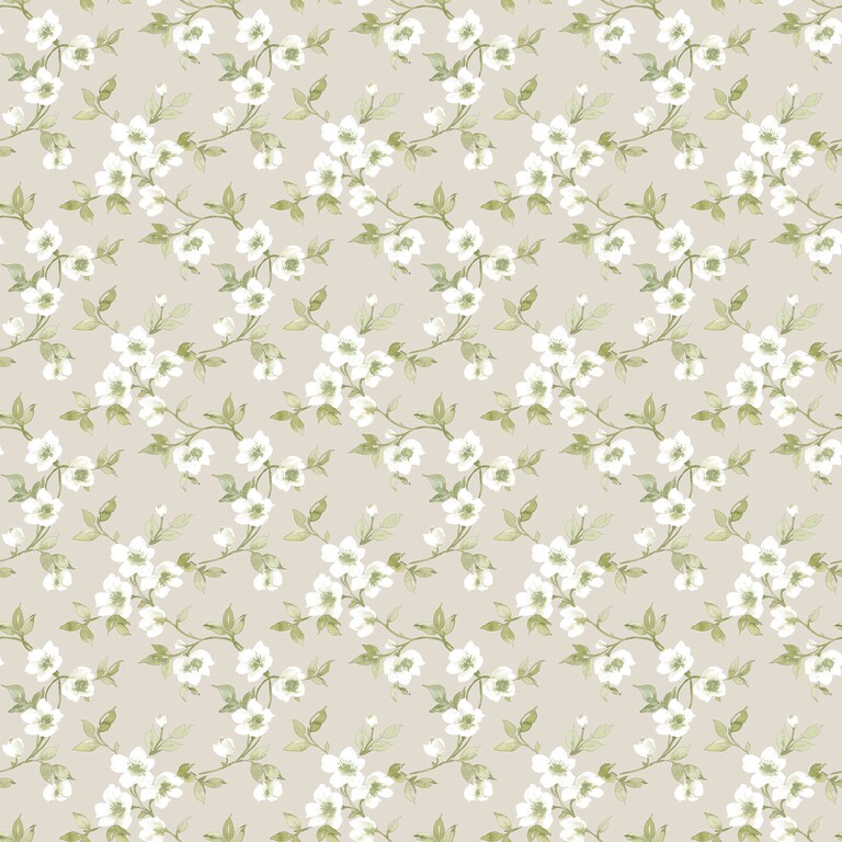 Artisan G78488 Non Woven Green Floral Wallpaper for Bedroom & Living room