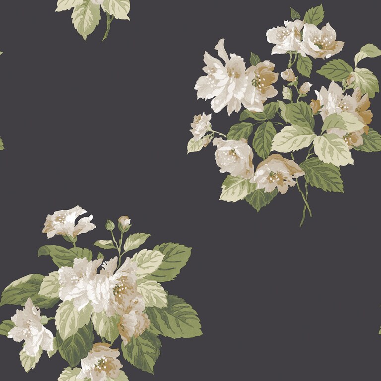 Artisan G78495 Non Woven Black & Green Floral Wallpaper for Bedroom & Living room