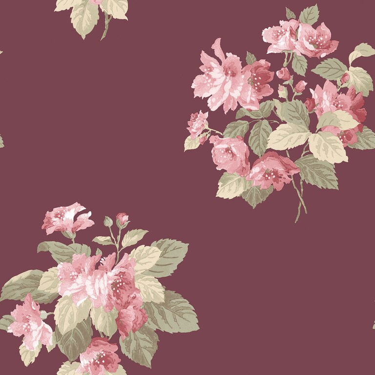 Artisan G78496 Non Woven Red & Green Floral Wallpaper for Bedroom & Living room