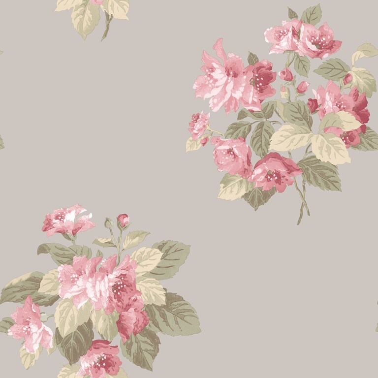 Artisan G78501 Non Woven Pink & Green Floral Wallpaper for Bedroom & Living room