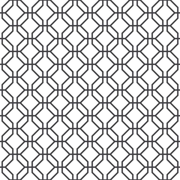 Artisan G78525 Non Woven Black & White Geometric Wallpaper for Bedroom & Living room
