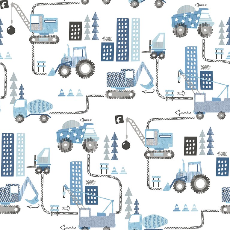 Artisan G78360 Non Woven Blue Kids Wallpaper for Kids and Teens Room